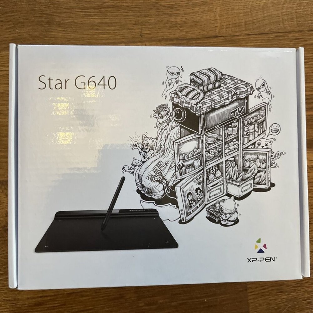 XP-PEN Star G640 Graphics Drawing Tablet Battery-free Pen